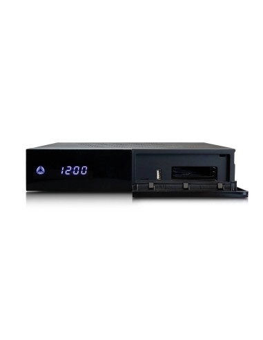 ab PULSe 4K Rev2 | Frontal, Pantalla LED de 7 segmentos, 2 ranuras CI, ranura tarjeta microSD