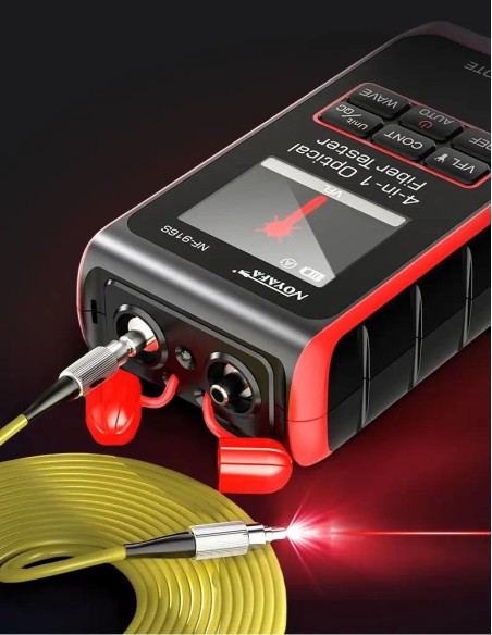 Probador de fibra óptica Multifunción Noyafa NF916S | Localizador Visual de Fallas (VFL) con láser rojo en 3 modos diferentes Probador de fibra óptica Multifunción Noyafa NF916S | Localizador Visual de Fallas (VFL) con láser rojo en 3 modos diferentes