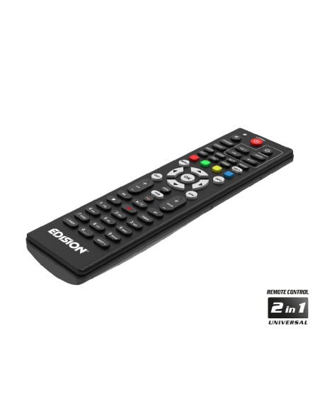 Edision ping T2/C - Receptor digital Terrestre & Cable | Mando a distancia Universal 2 en 1 para Receptor y TV Edision ping T2/C - Receptor digital Terrestre & Cable | Mando a distancia Universal 2 en 1 para Receptor y TV