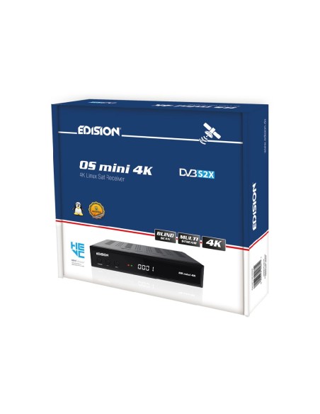 Edision OS mini 4K S2x - Receptor satélite Linux E2 | Caja, 4k Linux Sat Receiver, Blind Scan, Multi Stream, 4K, Open ATV Inside Edision OS mini 4K S2x - Receptor satélite Linux E2 | Caja, 4k Linux Sat Receiver, Blind Scan, Multi Stream, 4K, Open ATV Inside