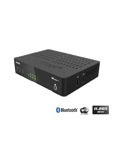 Edision OS nino + | Receptor HD Linux E2 | Chasis, Panel frontal, lateral (2 puertos USB)