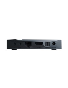MÜ V12 UHD Android TV Box & Media Streamer | Frontal Luz Led y conexiones laterales (2x puertos USB, 1x ranura micro SD) 2