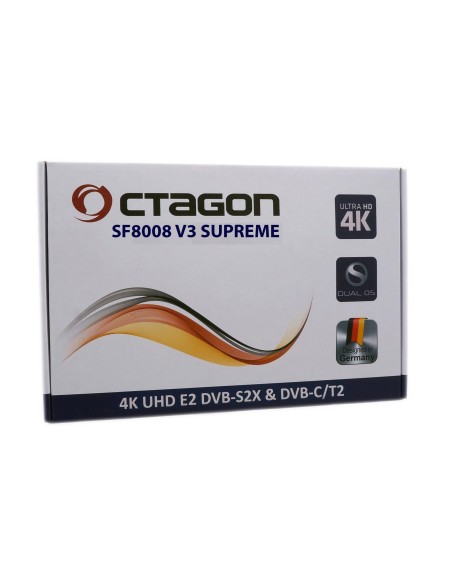 Caja Octagon SF8008 V3 Supreme 4K UHD E2 DVB-S2X & DVB-C/T2