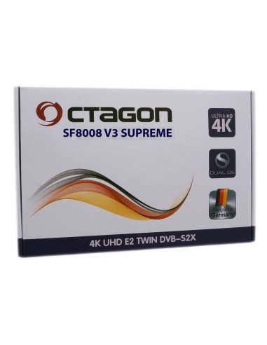 Caja Octagon SF8008 V3 Supreme 4K UHD E2 TWIN DVB-S2X