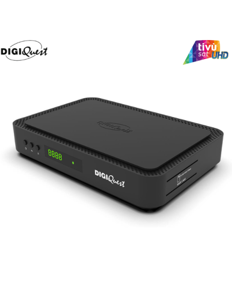 Tivùsat 4K Ultra HD: Decodificador certificado DigiQuest Q80 Tivùsat 4K Ultra HD: Decodificador certificado DigiQuest Q80