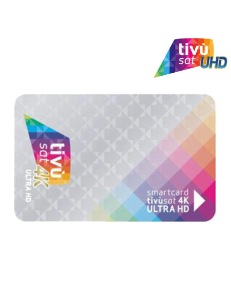 Tarjeta oficial Smartcard Tivùsat 4K Ultra HD Tarjeta oficial Smartcard Tivùsat 4K Ultra HD