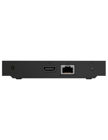 MAG540 Set-Top Box | Receptor IPTV | Trasera, conexiones: alimentación, HDMI 2.1, RJ45 - Ethernet 100 Mbps MAG540 Set-Top Box | Receptor IPTV | Trasera, conexiones: alimentación, HDMI 2.1, RJ45 - Ethernet 100 Mbps