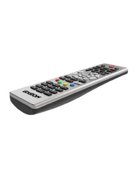 Mando a distancia Edision Universal 1 Alu Plateado | EDI-RCU UNIVERSAL 1 ALU Silver, vista lateral carcasa de aluminio