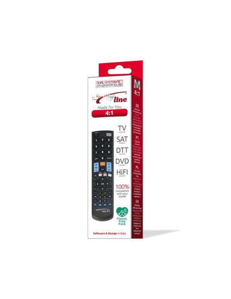 Caja del mando universal JollyLine Made for You DUAL 4:1 | Mando y especificaciones - Controla TV, SAT, DTT, DVD y HiFi Caja del mando universal JollyLine Made for You DUAL 4:1 | Mando y especificaciones - Controla TV, SAT, DTT, DVD y HiFi