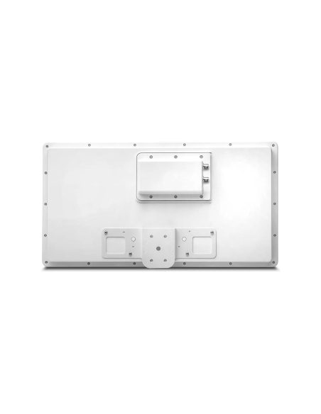 Parabólica plana Selfsat H22D2+ | Parte trasera: conectores LNB Twin y soporte de montaje