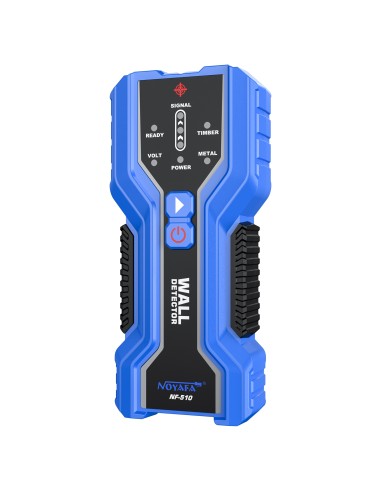 Detector de pared (metal, madera y cables) Noyafa NF-510 | Lateral, pantalla, alerta sonora y visual