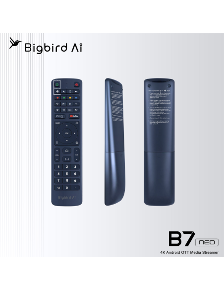 BigBird AI B7 Neo: Receptor IPTV para TV por Internet | Mando a distancia 🛒 Comprar BigBird AI B7 Neo BigBird AI B7 Neo: Receptor IPTV para TV por Internet | Mando a distancia 🛒 Comprar BigBird AI B7 Neo
