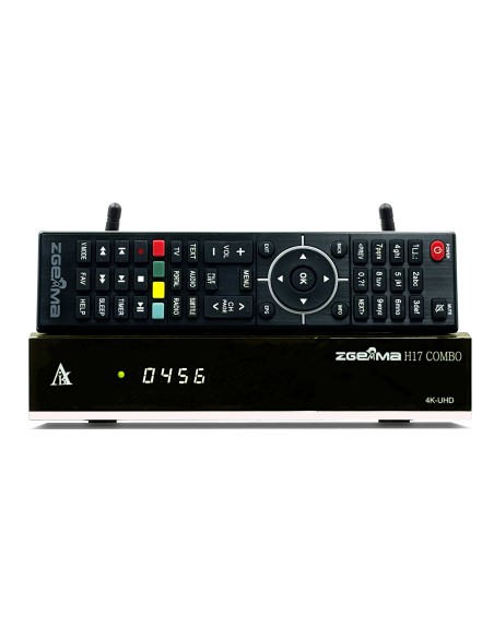 Zgemma H17 Combo – Receptor Linux UHD 4K con sintonizador DVB-S2/S2X + DVB-T2/C y WiFi integrado 🛒 Comprar Zgemma H17
