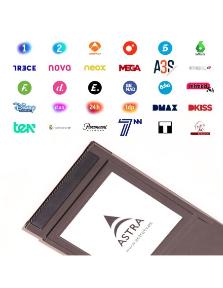 Módulo CI+ Astra TV | Canales de la TDT española por satélite Astra 19,2ºE