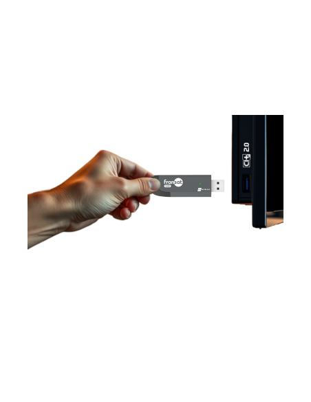 Clé TV Fransat UHD: stick USB que se pone directo en la TV | Canales TNT Francia franceses vía Eutelsat 5ºO