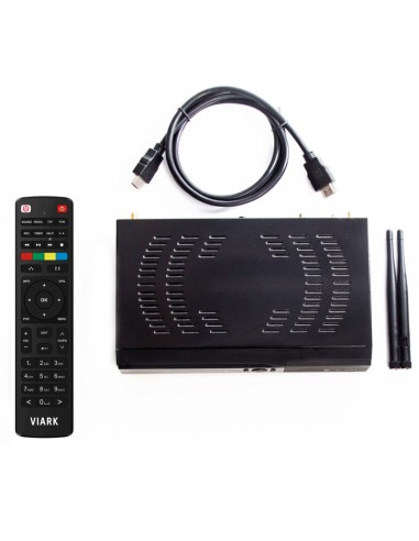 Viark Dual | Mando, chasis metálico, cable HDMI, antenas wifi incluidas