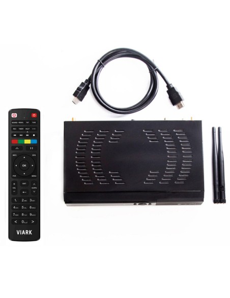 Viark Dual | Mando, chasis metálico, cable HDMI, antenas wifi incluidas