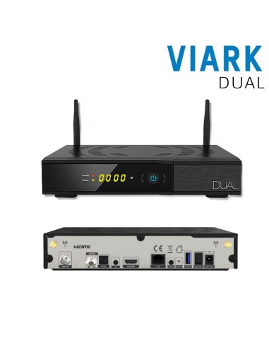 Viark Dual | Frontal y Trasera del receptor - Conexiones