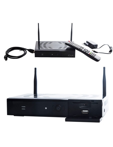 Viark Dual | Contenido de la caja el decodificador con Android: Cable HDMI, mando a distancia, fuente de alimentación