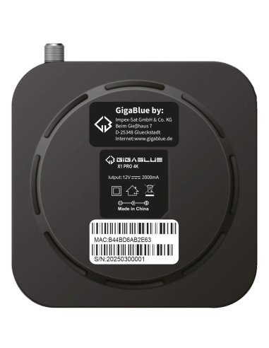 Gigablue X1 Pro 4K – Decodificador satélite & TV Box Android 12 para IPTV/OTT