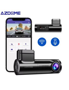 Dashcam AZDome M330 1CH HD | Cámara frontal para el coche con WiFi y Control por voz
