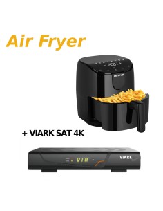 Oferta especial | Receptor satélite Viark SAT 4K + Freidora de Aire | Comprar Viark SAT 4K con Air fryer de 4 litros Amiko A50