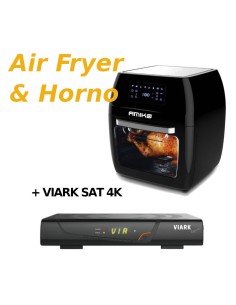 Oferta especial | Receptor satélite Viark SAT 4K + Freidora de Aire con Horno - Air fryer 12 litros Amiko A80 | Comprar