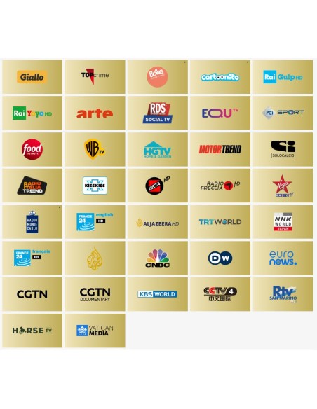 Tivùsat 4k canales HD televisión