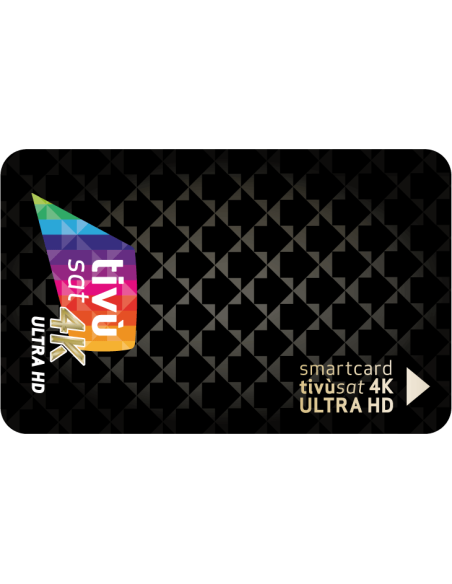 Tarjeta oficial Smartcard Tivùsat 4K Ultra HD Tecnología Merlin 2026