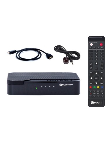 Qviart OG3ws: Receptor satélite OTT Linux Multistream | IPTV Stalker, Xtream, M3U | WiFi 2.4 GHz | YouTube y multimedia
