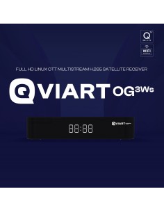 Qviart OG3ws: Receptor satélite OTT Linux Multistream | IPTV Stalker, Xtream, M3U | WiFi 2.4 GHz | YouTube y multimedia 2