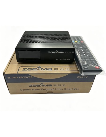 Zgemma H8.2H SE | Decodificador Linux E2 Combo 4K UHD DVB-S2 + DVB-T2/C, WiFi 2.4GHz incorporado, Cortex-A53 Quad Core