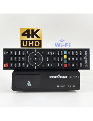 Zgemma H8.2H SE | Decodificador Linux E2 Combo 4K UHD DVB-S2 + DVB-T2/C, WiFi 2.4GHz incorporado, Cortex-A53 Quad Core