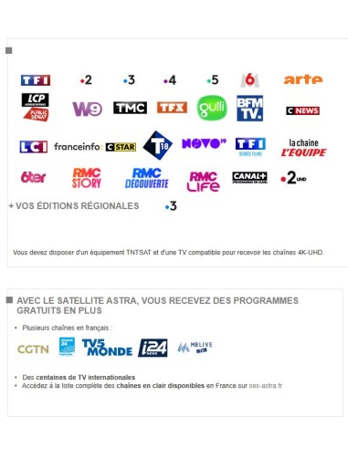 Módulo TV TNTSAT + Tarjeta - Canales TV Francia - 3 años de acceso a canales franceses Astra 19,2ºE