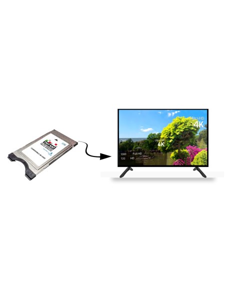 Módulo TV TNTSAT + Tarjeta Compatible 4K UHD - Sin decodificador adicional - Los canales franceses del satélite Astra 19,2ºE