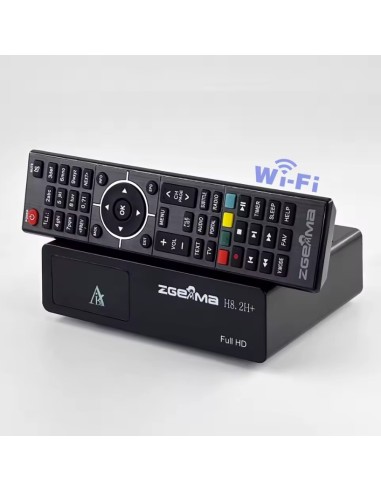 Zgemma H8.2H Plus | Receptor Linux Enigma2 Combo (Satélite, TDT y Cable). Wifi incorporado. Frontal, lateral y mando a distancia