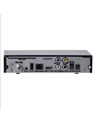 Freesat V8X 2 - Receptor satélite Full HD DVB-S2X con WiFi integrado. Trasera del receptor, conexiones