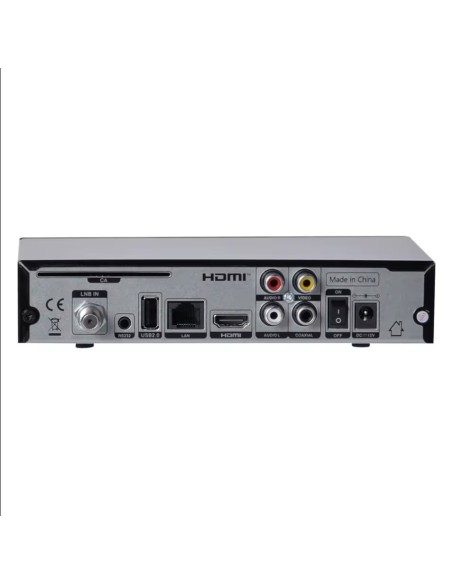 Freesat V8X 2 - Receptor satélite Full HD DVB-S2X con WiFi integrado. Trasera del receptor, conexiones