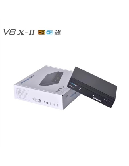 Freesat V8X-II - Receptor satélite Full HD DVB-S2X con WiFi integrado - Actualizable por USB