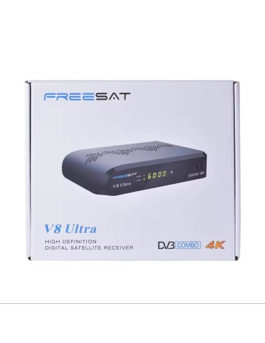 Freesat V8 Ultra | Caja Receptor Combo 4K (Satélite + TDT) con WiFi integrado - Actualizable por USB