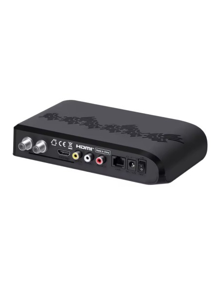 Freesat V8 Ultra | Receptor DVB-Combo 4K con WiFi integrado. Trasera del receptor, conexiones