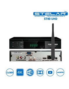Stelar ST40 UHD: Decodificador satélite 4K Ultra HD - Idéntico al Iris 2200 UHD 🛒 Comprar Stelar ST40 UHD