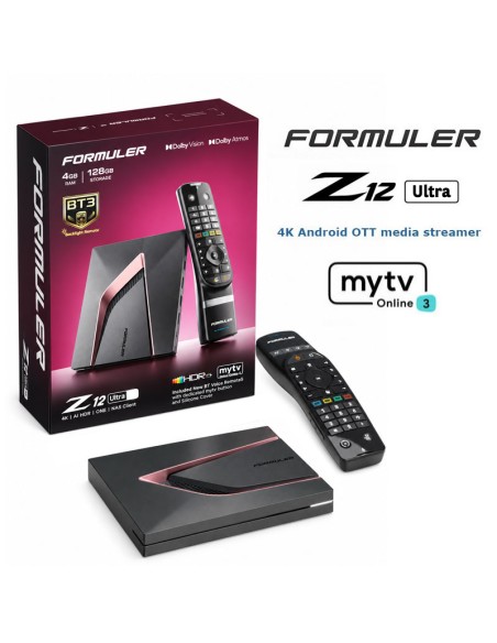 Formuler Z12 Ultra: Receptor IPTV de calidad | Caja, receptor y mando a distancia Bluetooth 🛒 Comprar Formuler Z12 Ultra