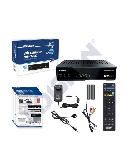 Edision Piccollino S2+T2/C Combo | Contenido de la caja | Comprar