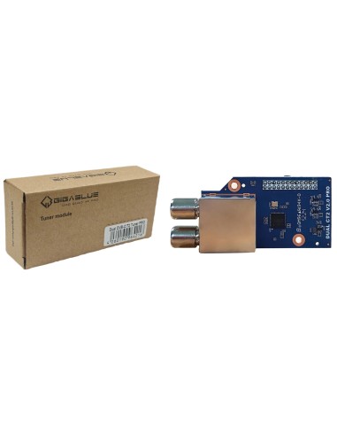 Sintonizador T2/C Twin para GigaBlue UHD Quad 4K PRO 🛒 Comprar Tuner T2/C Dual Pro | DVB-T2/C (TDT y Cable) | Plug & Play