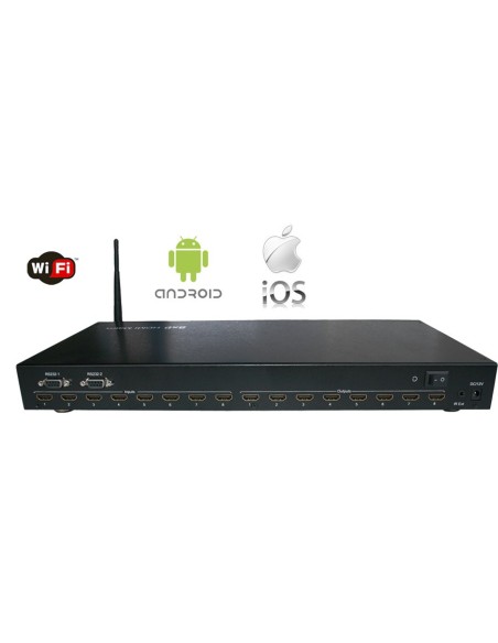 HDMI Matriz 8x8 WIFI  IOS & Android App