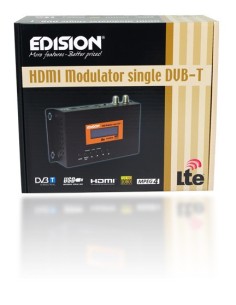 Modulador Edision DVB-T HD COFDM con entrada HDMI y Filtro LTE 2