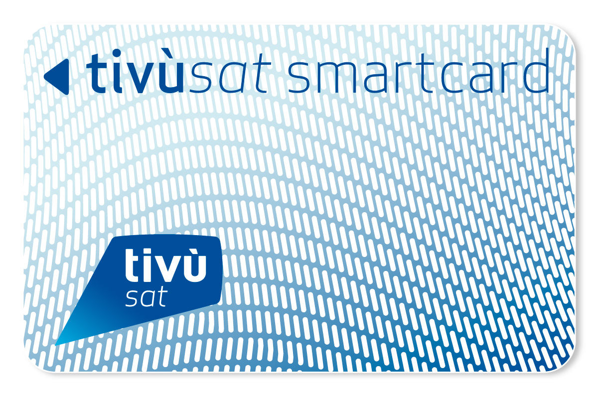 Tarjeta azul Tivùsat Smartcard azzurra