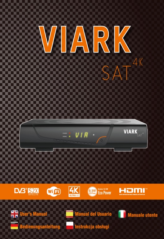 Viark SAT 4K: Manual en español - Portada