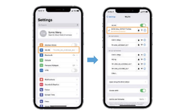 Manual en español AZDome M330 Max - Aplicación AZDOME - Conectar por WiFi al móvil